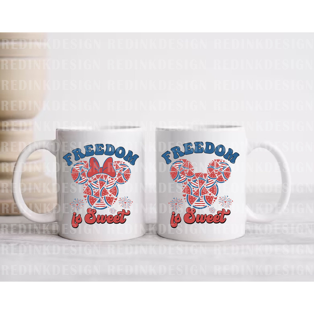 Bundle Freedom Is Sweet Svg, Mouse Head Watermelon Doodle Svg, Happy 4th of July Svg, America, American Flag Svg, Independence Day Svg - 3.jpg