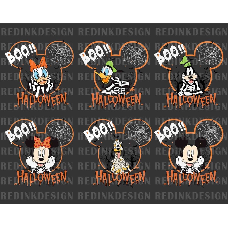 Bundle Halloween Mouse And Friends SVG, Halloween Svg, Spooky Svg, Trick Or Treat Svg, Halloween Boo Svg, Spooky Svg Cut File - 1.jpg