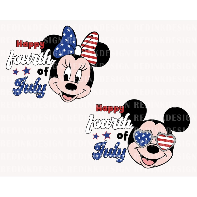 Bundle Happy 4th of July Svg, Mouse Head Svg, Fourth Of July Svg, American Flag Svg, Patriotic Svg, Independence Day Svg, Freedom Shirt Svg - 1.jpg