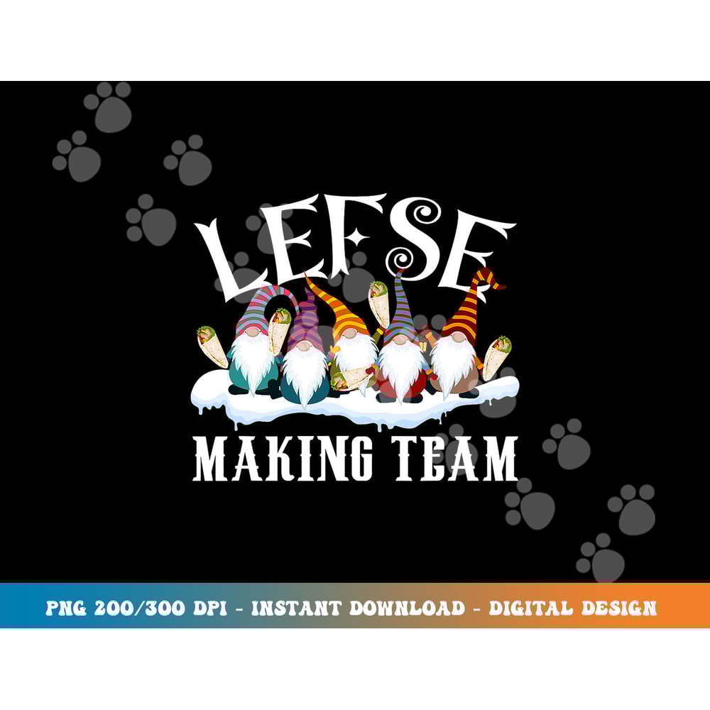 Gnome Nisse Tomte Christmas Xmas Tee Lefse Making Team png, sublimation copy.jpg