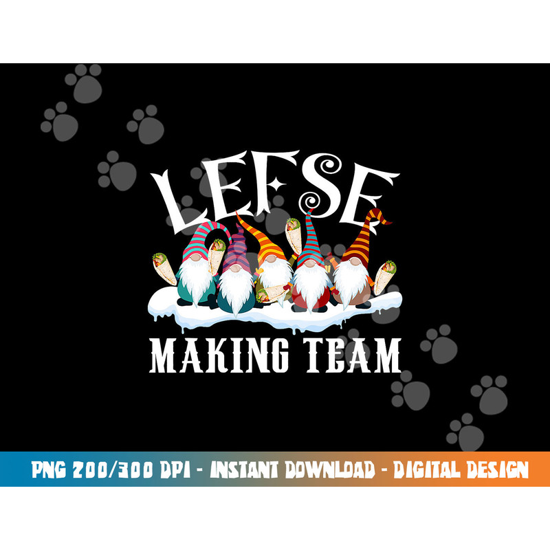 Gnome Nisse Tomte Christmas Xmas Tee Lefse Making Team png, sublimation copy.jpg