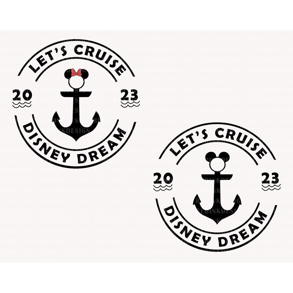 Bundle Let's Cruise 2023 Svg, Dream Trip Svg, Family Trip Svg, Mouse Anchor Svg, Magical Kingdom Svg, Vacay Mode Svg, Family Shirt Trip Svg - 1.jpg