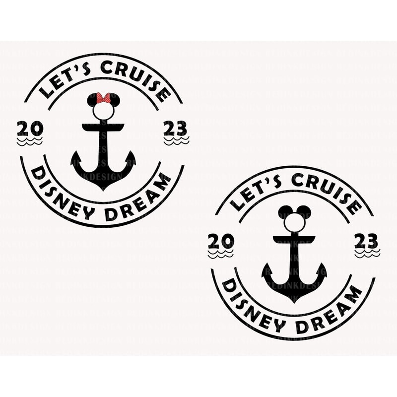Bundle Let's Cruise 2023 Svg, Dream Trip Svg, Family Trip Svg, Mouse Anchor Svg, Magical Kingdom Svg, Vacay Mode Svg, Family Shirt Trip Svg - 1.jpg