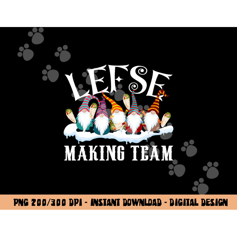 Gnome Nisse Tomte Christmas Xmas Tee Lefse Making Team png, sublimation copy.jpg