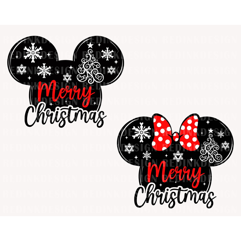 Bundle Merry Christmas Mouse SVG, Mouse Snowflakes Svg, Christmas Mouse Svg, Family Vacation Svg, Christmas Shirt svg, Holiday Season Svg - 1.jpg