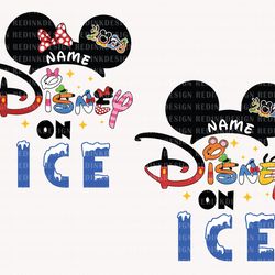bundle mouse on ice png, family vacation png family trip png