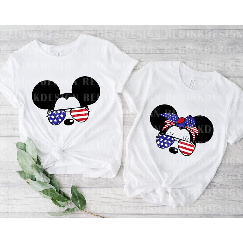 Bundle Mouse With Sunglasses Svg, Fourth of July Svg, July 4th Svg, America, American Flag Svg, Independence Day Svg, Mouse Head Svg - 3.jpg