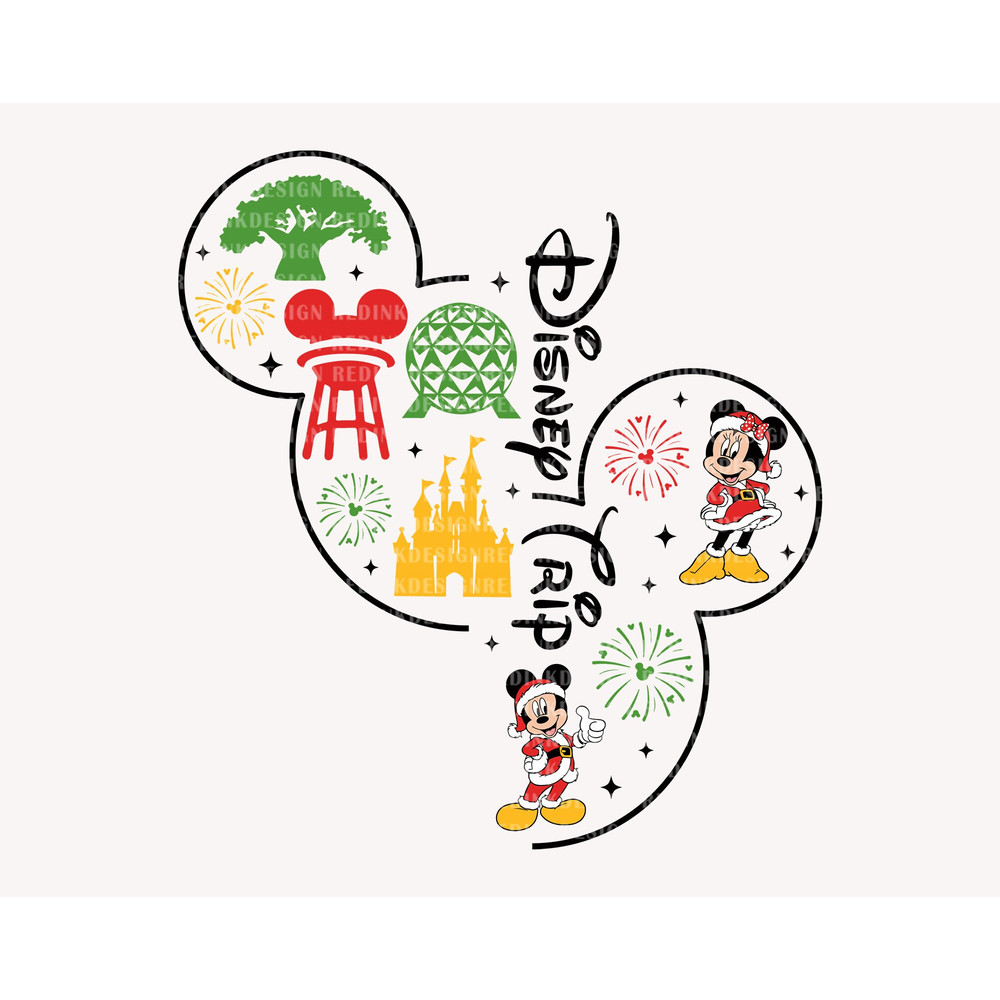 Family Trip SVG, Christmas Svg, Christmas Mouse, Family Vacation Svg, Firework Svg, Family Christmas , Holiday Season Svg Cut Files - 1.jpg