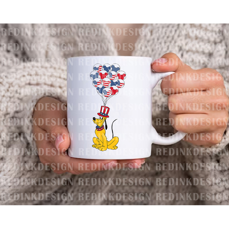 Fourth of July Png, America Flag Balloon Png, July 4th Png, American Flag Png, Freedom Png, Independence Day Png, Dog Sublimation Design - 2.jpg