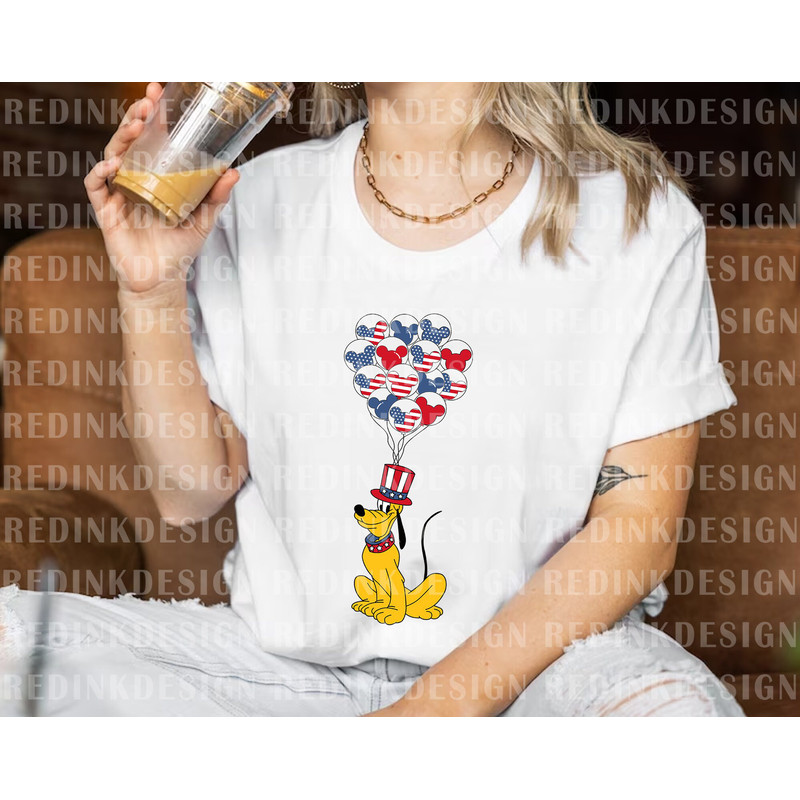 Fourth of July Png, America Flag Balloon Png, July 4th Png, American Flag Png, Freedom Png, Independence Day Png, Dog Sublimation Design - 3.jpg