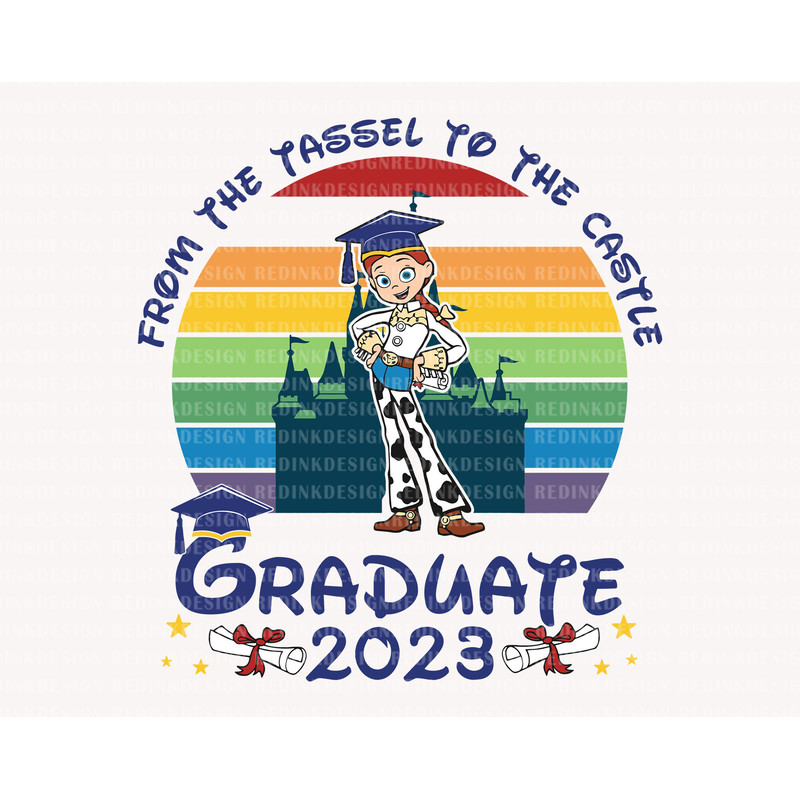 Graduate 2023 Tassel To Castle Svg, Cowgirl Svg, Graduate 2023 Svg, Graduate Shirt, Class of 2023 Svg, Graduate Trip Svg, Digital Download - 1.jpg