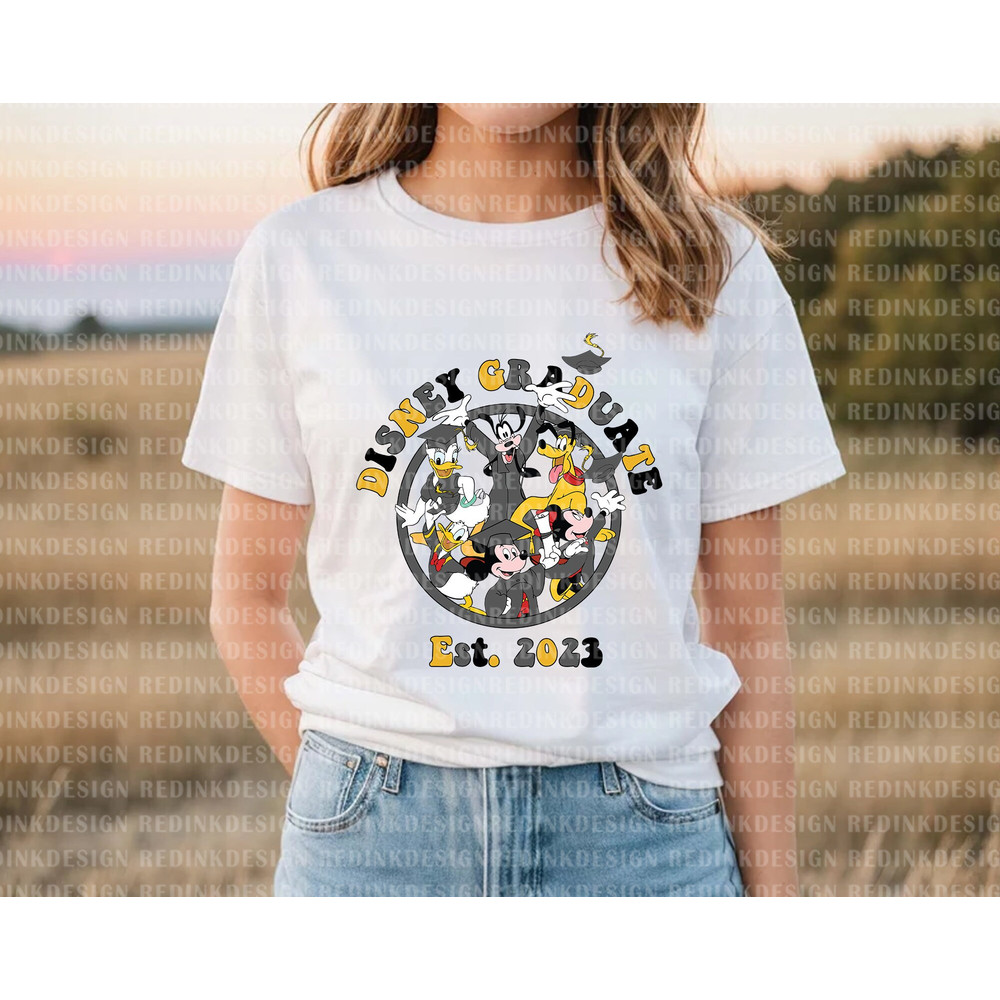 Graduate Est2023 Png, Mouse And friends Png, Graduation Cap Png, Graduate Trip Png, Graduate Shirt Png, Senior Png, Class Of 2023 Png - 3.jpg