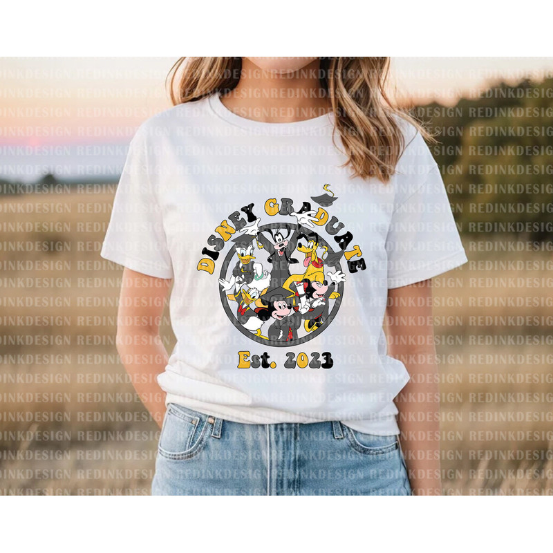 Graduate Est2023 Png, Mouse And friends Png, Graduation Cap Png, Graduate Trip Png, Graduate Shirt Png, Senior Png, Class Of 2023 Png - 3.jpg