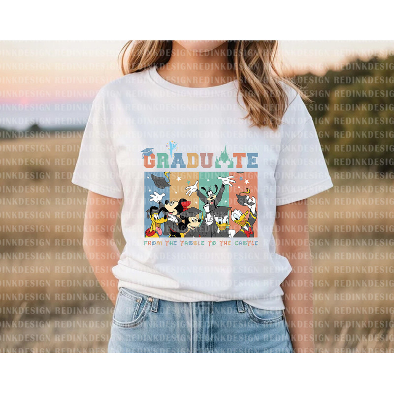 Graduate Tassel To Castle Png, Mouse And friends Png, Graduation Png, Graduate Trip Png, Graduate Shirt Png, Senior Png, Class Of 2023 Png - 2.jpg
