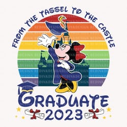 graduate tassel to castle svg, graduate 2023 svg, graduation