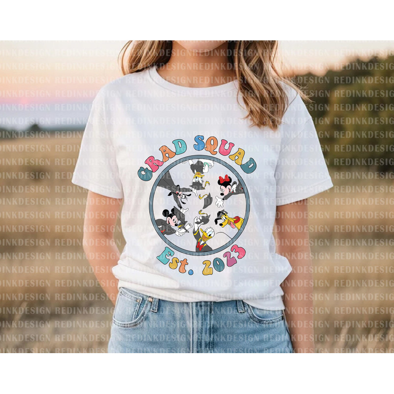 Grad Squad Est2023 Png, Mouse And friends Png, Graduation Cap Png, Graduate Trip Png, Graduate Shirt Png, Senior Png, Class Of 2023 Png - 3.jpg