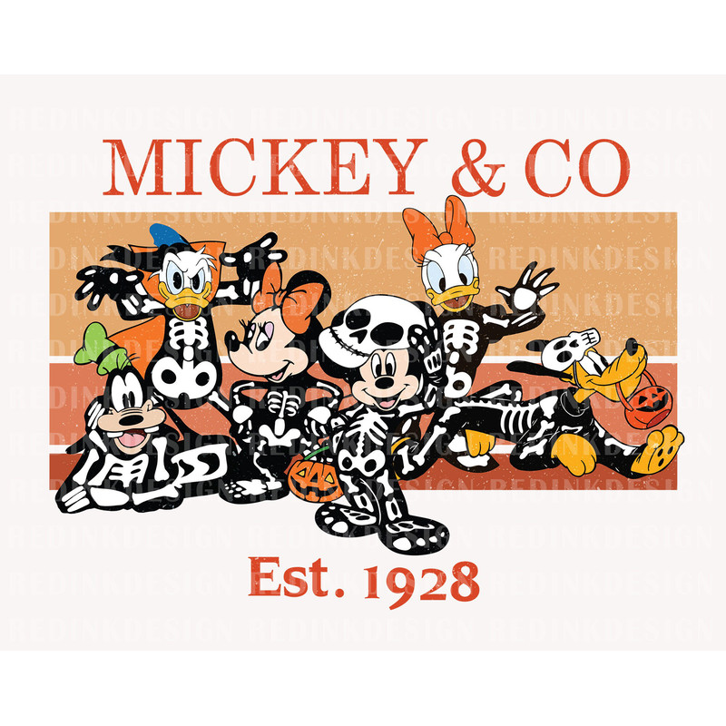 Halloween Mouse And Friends PNG, Halloween Png, Halloween Pumpkin Png, Spooky Png, Skeleton Png, Trick Or Treat, Halloween Masquerade Png - 1.jpg