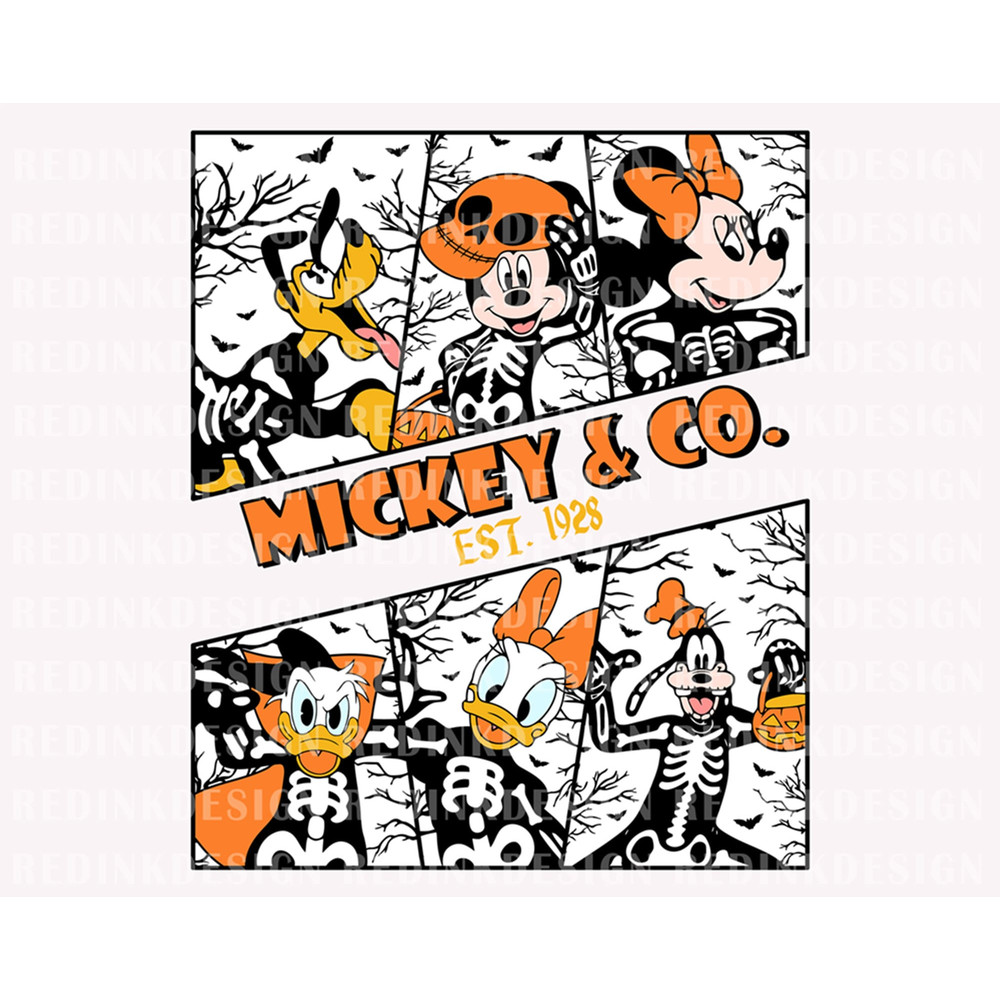 Halloween Mouse And Friends SVG, Halloween Skeleton Svg, Halloween Svg, Halloween Boo Svg, Spooky Svg, Trick Or Treat, Spooky Svg Cut File - 1.jpg