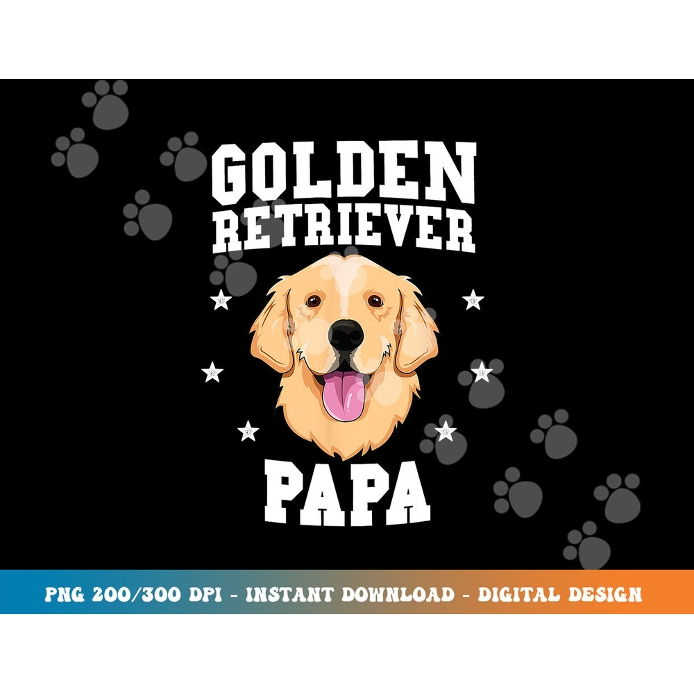 Golden Retriever Papa Father Fur Dad Dog Puppy Adopt Puppy png, sublimation copy.jpg