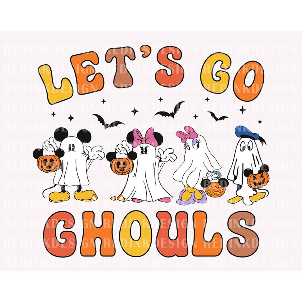 Halloween Mouse And Friends SVG, Let's Go Ghouls Svg, Halloween Ghost Svg, Spooky Svg, Trick Or Treat Svg, Halloween Svg, Halloween Boo Svg - 1.jpg