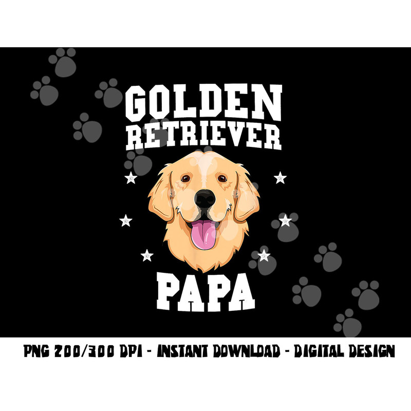 Golden Retriever Papa Father Fur Dad Dog Puppy Adopt Puppy png, sublimation copy.jpg