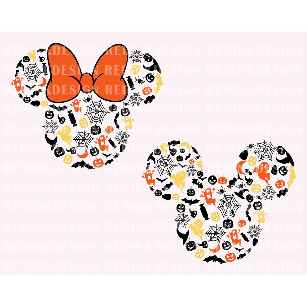 Halloween Mouse Head Doodle SVG, Retro Halloween Svg, Mouse Head Svg, Spooky Vibes Svg, Trick Or Treat Svg, Boo Svg, Halloween Shirt Svg - 1.jpg