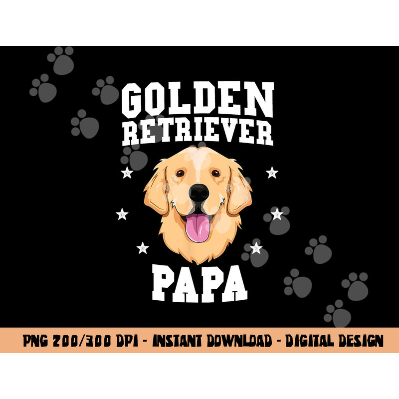 Golden Retriever Papa Father Fur Dad Dog Puppy Adopt Puppy  png, sublimation copy.jpg