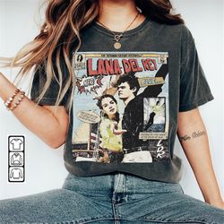 lana del rey comic shirt, sweatshirt retro vintage lana del rey album norman fucking rockwell unisex gift bootleg hoodie