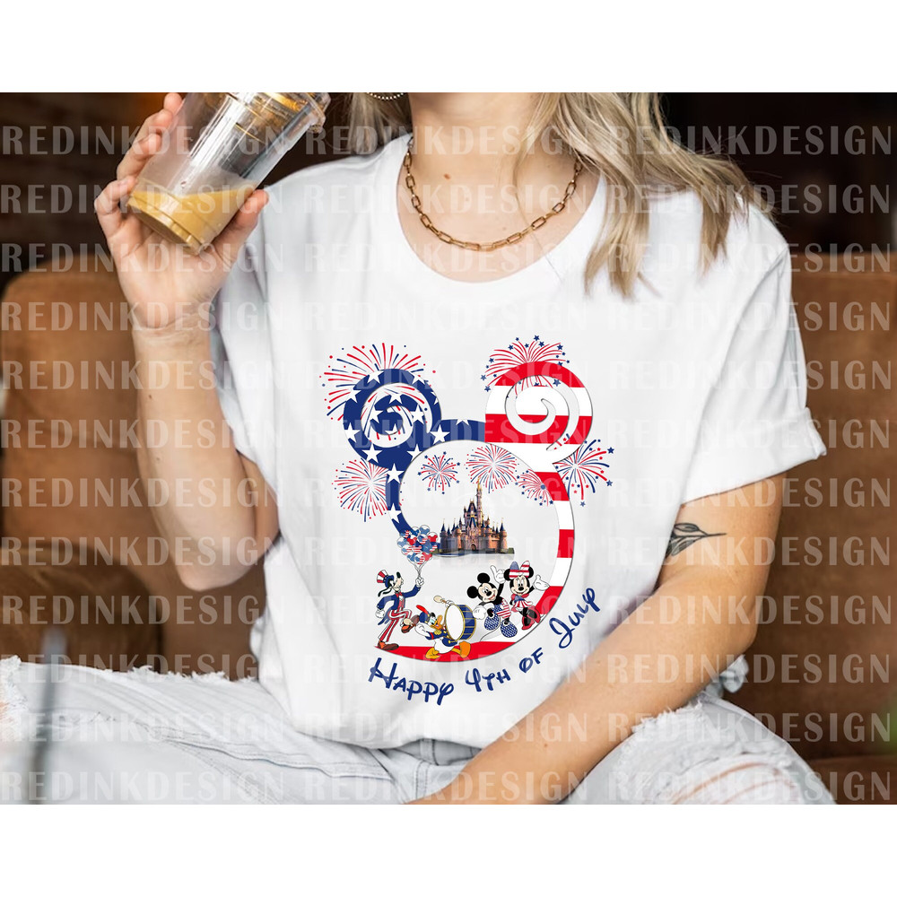 Happy 4th of July Png, Mouse And Friends Png, Fourth of July Png, July 4th Png, Magical Kingdom Png, American Flag Png, Independence Day Png - 2.jpg