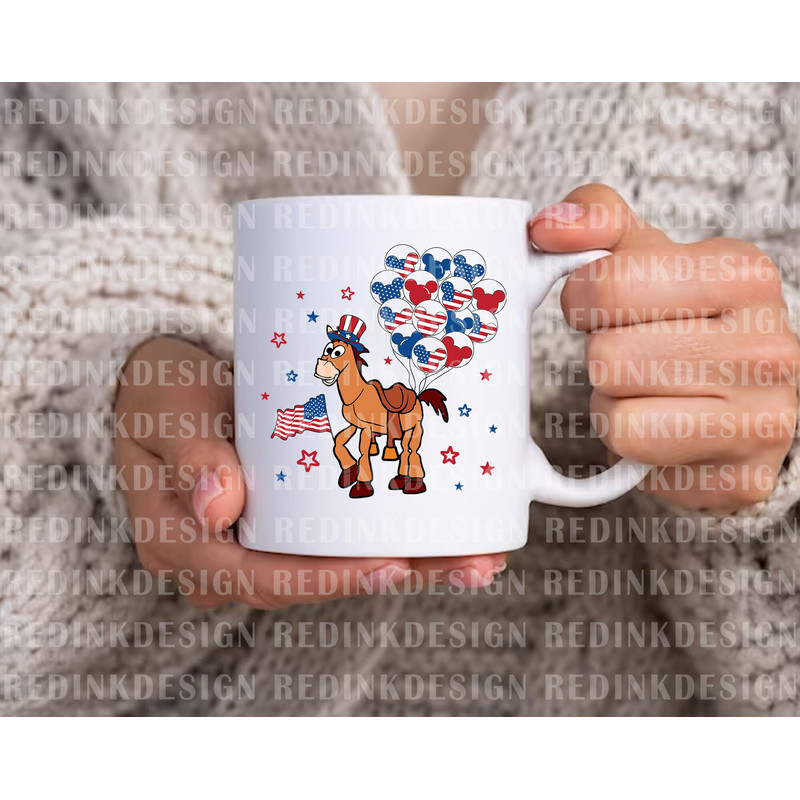Happy 4th of July Svg, Cowboy Horse Svg, July 4th Svg, Mouse Balloon Svg, Fourth of July Svg, American Flag Svg, Independence Day Svg - 2.jpg