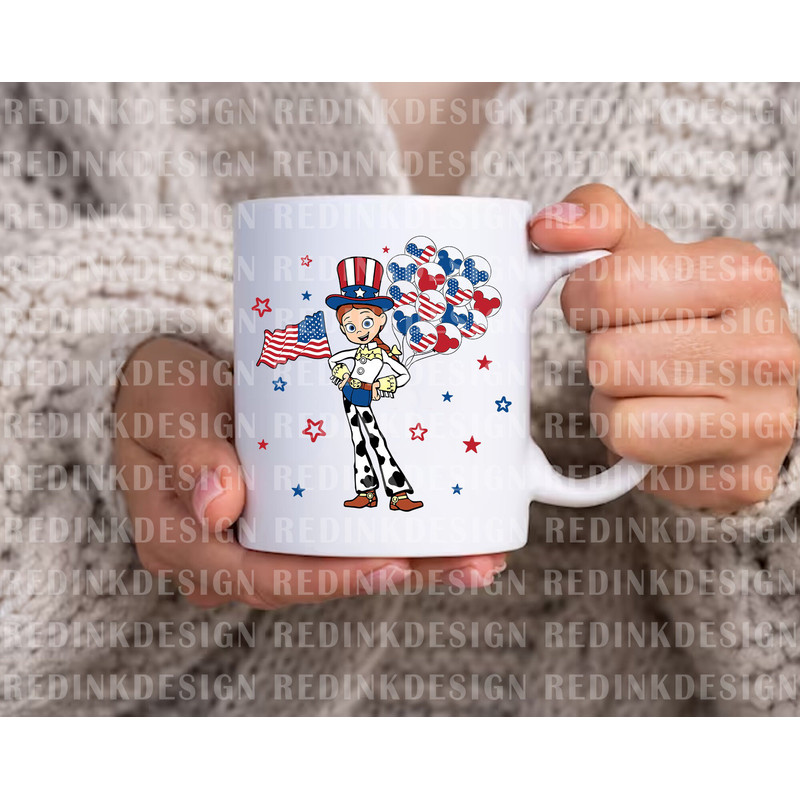 Happy 4th of July Svg, Cowgirl Svg, July 4th Svg, Mouse Balloon Svg, Fourth of July Svg, 1776 Svg, American Flag Svg, Independence Day Svg - 3.jpg