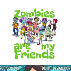 original zombies are my friends halloween png, sublimation copy