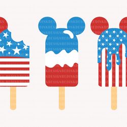 happy 4th of july svg, mouse ice cream svg, fourth of july s