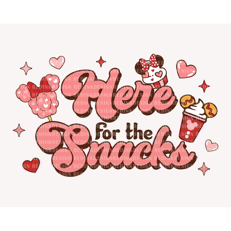 Here For The Snacks Svg, Love Mouse Svg, Funny Valentine's Day, Valentine Snacks Svg, Valentine's Day, Retro Valentines SVG File - 1.jpg