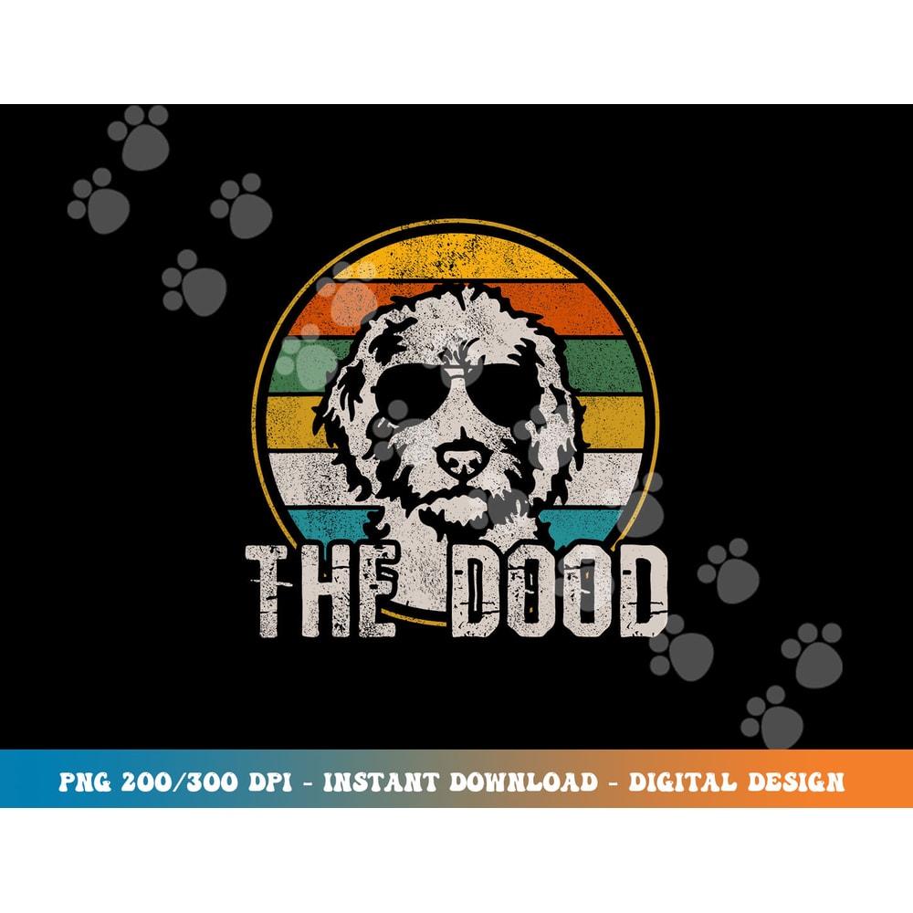 Goldendoodle png, sublimation - The Dood Vintage Retro Dog Shirt copy.jpg