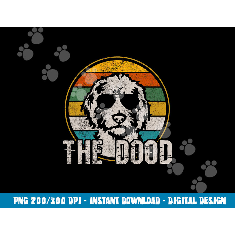 Goldendoodle  png, sublimation - The Dood Vintage Retro Dog Shirt copy.jpg