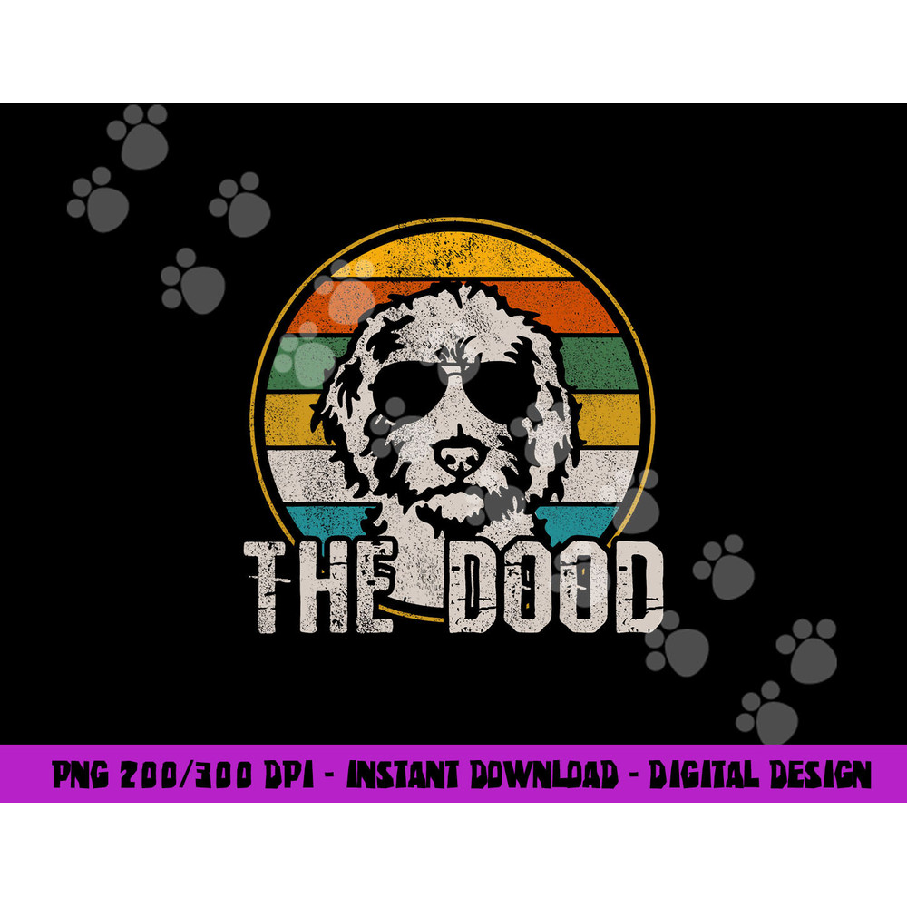 Goldendoodle png, sublimation - The Dood Vintage Retro Dog Shirt copy.jpg
