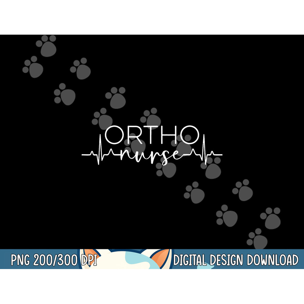 Orthopedic Nurse Heartbeat Ortho Nursing RN png, sublimation copy.jpg