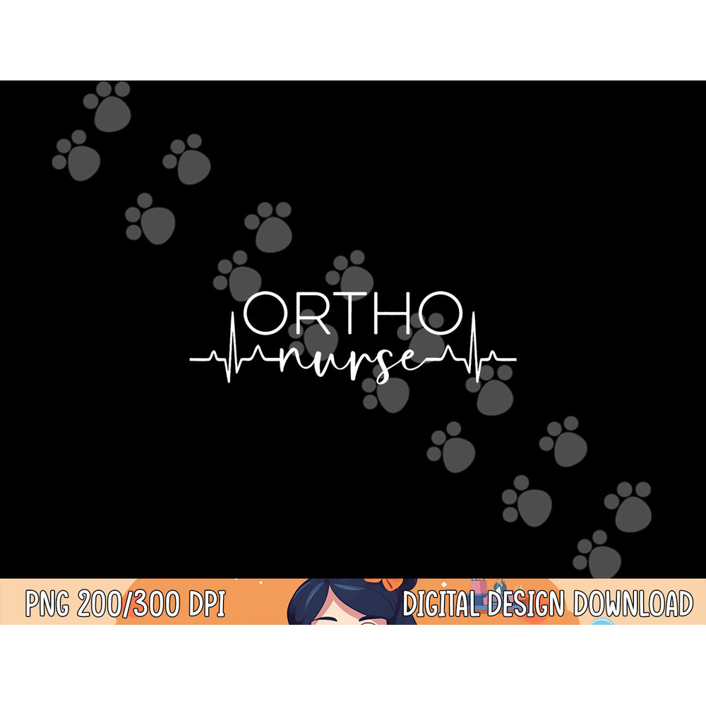 Orthopedic Nurse Heartbeat Ortho Nursing RN png, sublimation copy.jpg