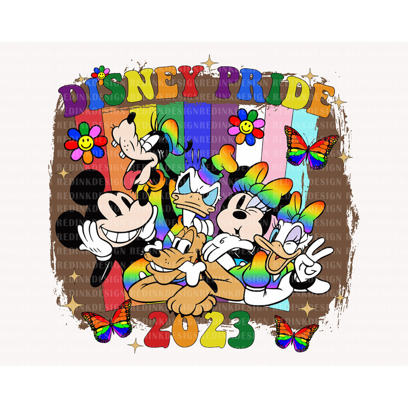 LGBT Pride 2023 Svg, Mouse And Friends Svg, Rainbow Flag Svg, Equality Svg, Support LGBT Rights, LGBT Community Svg, Digital Download - 1.jpg
