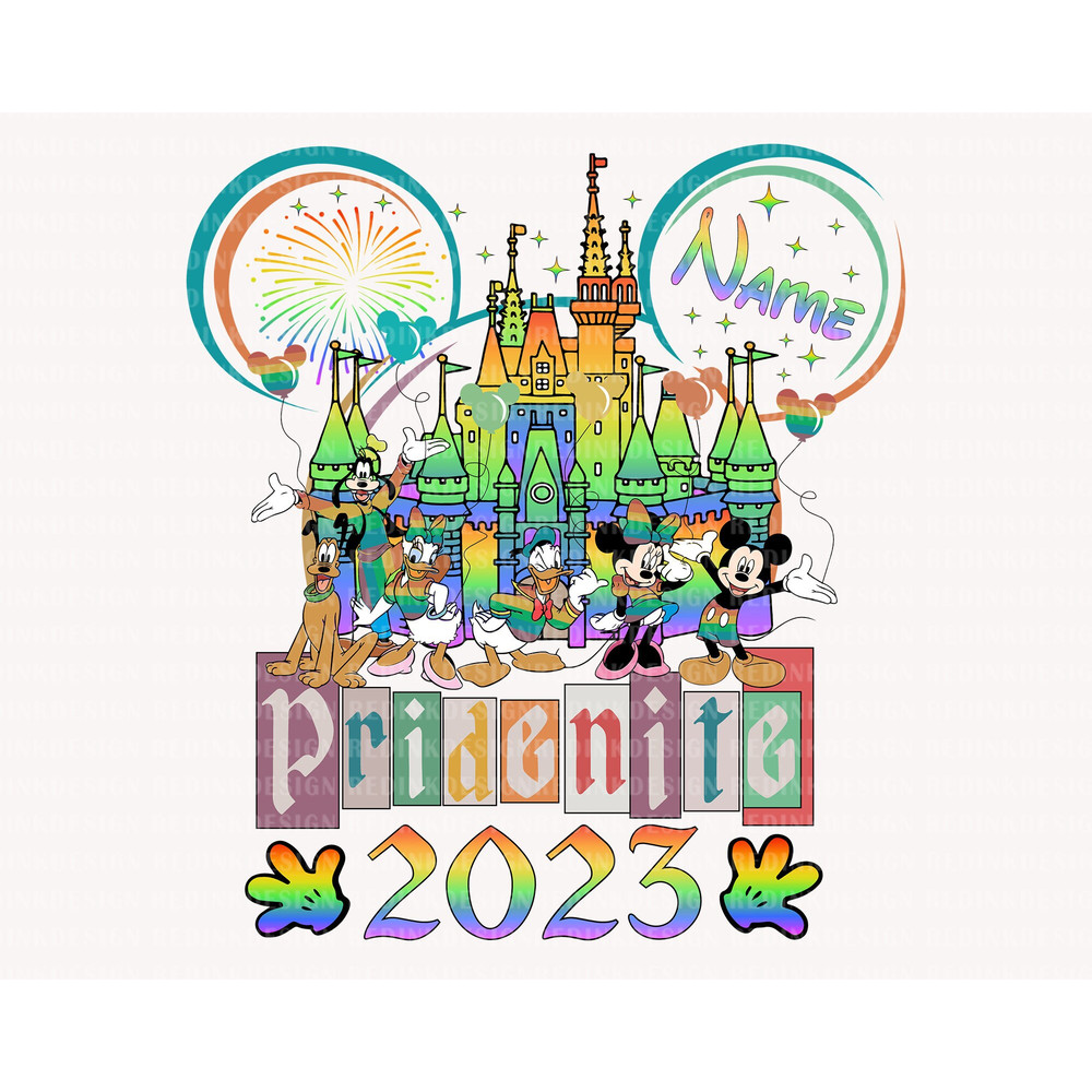 LGBT Pridenite 2023 Svg, Mouse And Friends Svg, Rainbow Flag Svg, Equality Svg, Support LGBT Rights, LGBT Community Svg, Custom Name Svg - 1.jpg