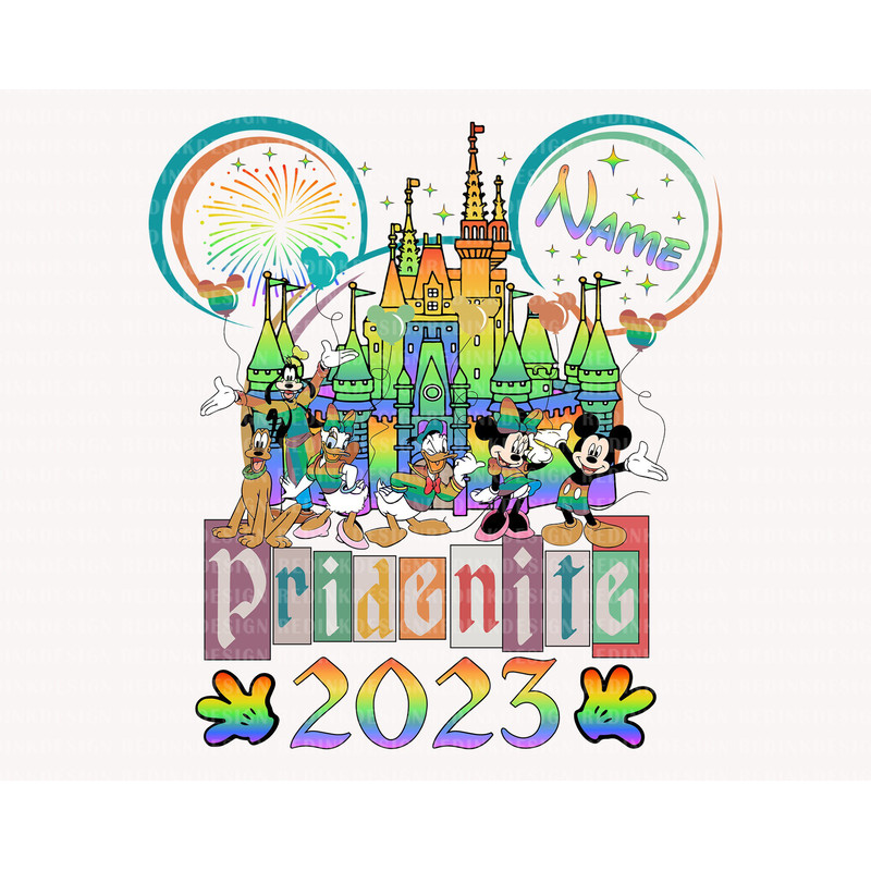 LGBT Pridenite 2023 Svg, Mouse And Friends Svg, Rainbow Flag Svg, Equality Svg, Support LGBT Rights, LGBT Community Svg, Custom Name Svg - 1.jpg
