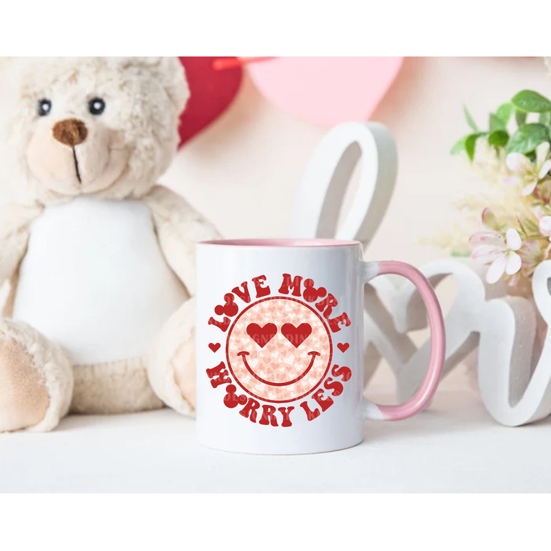 Love More Worry Less Svg, Funny Valentine's Day, Valentine's Day, Mouse Valentine Svg, Mouse And Lover, Valentines Smile Face shirt SVG File - 2.jpg
