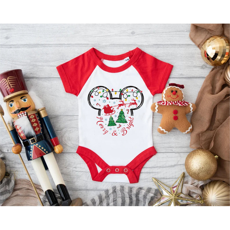 Merry And Bright SVG, Christmas Svg, Christmas Mouse, Christmas Sleigh Svg, Christmas Light Svg, Holiday Season Svg Cut Files - 3.jpg