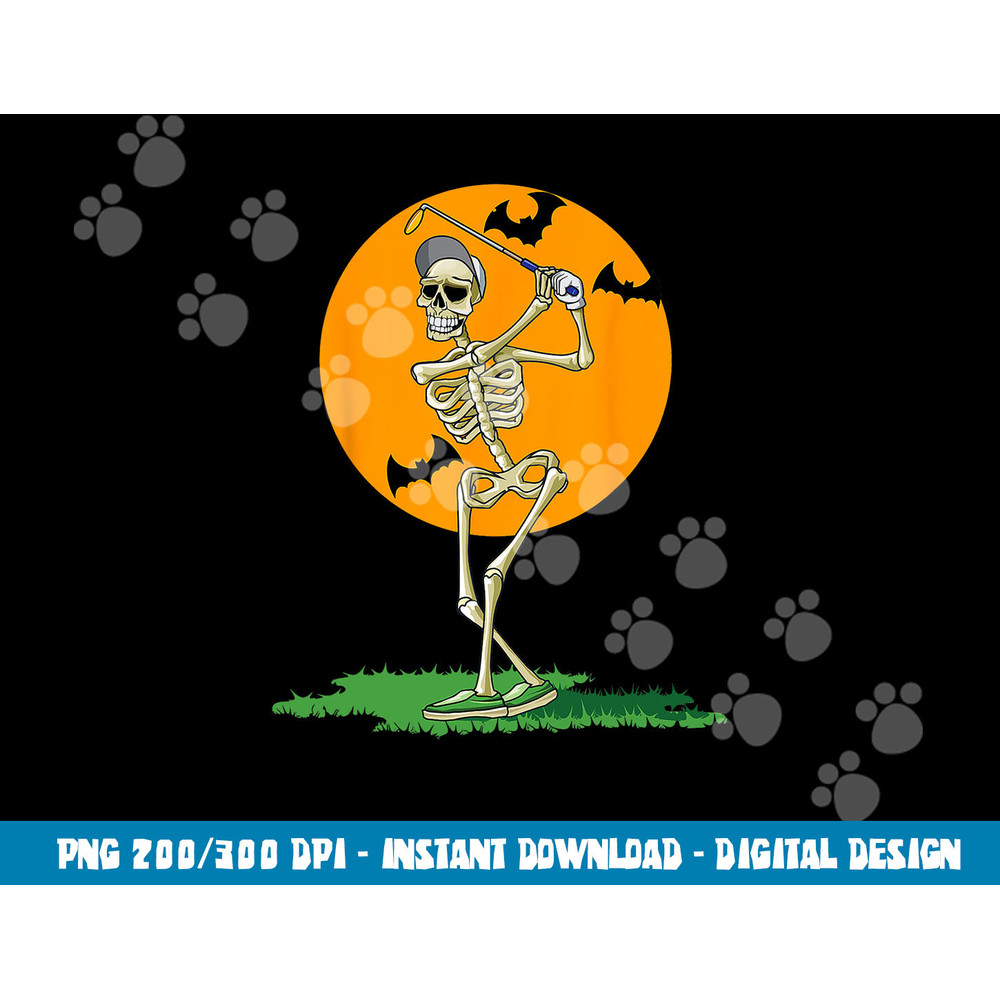 Golfing Skeleton Halloween Men Golf Halloween Golfer  png,sublimation copy.jpg