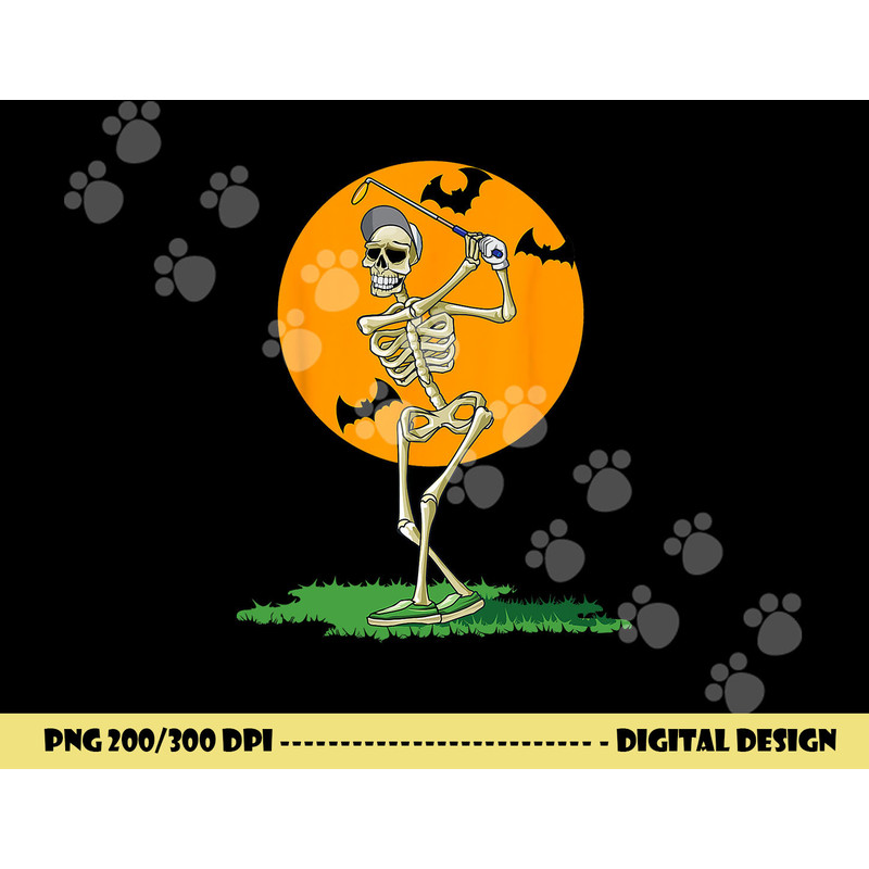 Golfing Skeleton Halloween Men Golf Halloween Golfer png,sublimation copy.jpg