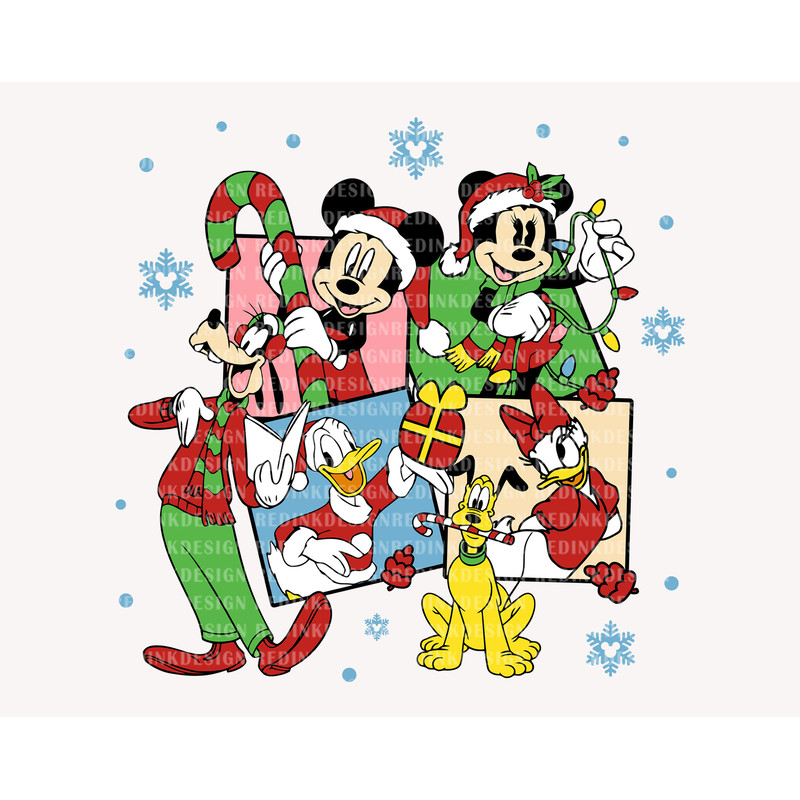 Merry Christmas Svg, Christmas Squad, Mouse And Friends Svg, Character Xmas Svg, Christmas Friends, Christmas Shirt, Holiday Svg Png Files - 1.jpg