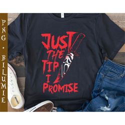 ghostface just the tip i promise png, halloween png, ghostface scream png, horror character png, horror movie png, subli