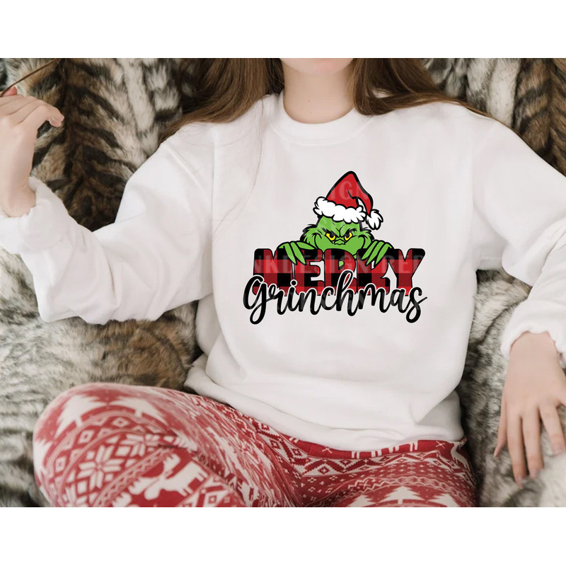 Merry Grinchmas Svg, Santa Hat Svg, Christmas Buffalo Svg, Xmas Svg, Funny Christmas Svg, Winter Svg, Christmas Shirt, Holiday Season Svg - 3.jpg