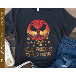 jack skellington hello darkness my old friend png, nightmare before christmas png, fall png, halloween png, instant down